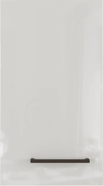 Flex-Well Küchen-Oberschrank Lund in Lichtgrau glänzend und Rauchgrau, B/T/H: 30 x 30 x 54,8 cm - Bild 1