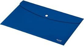 Leitz Sammelmappe Recycle A4 Blau mit Druckknopfverschluss aus Recyclingkunststoff und Blauer Engel - Bild 1