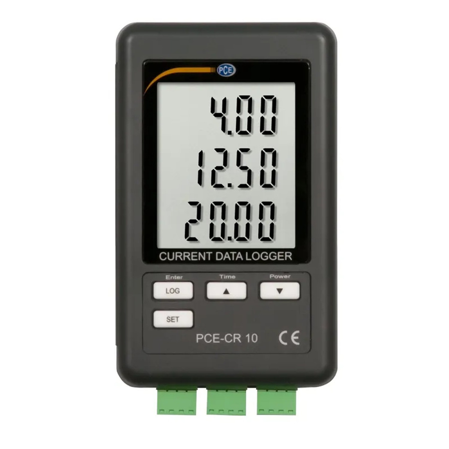 PCE Instruments 3-Kanal Strom Datenlogger PCE-CR 10 in Schwarz - Bild 3