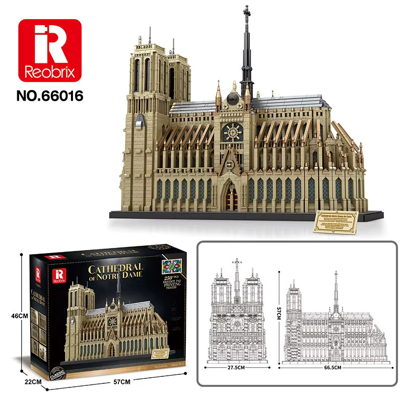 Klemmbausteine Notre-Dame de Paris, Modellbausatz, 8.868 Teile - Bild 3