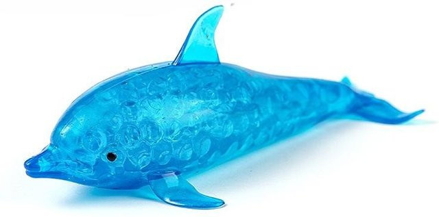 BC Pet Supplies Squishy Haifisch Delfin Stressball, Fidget Spielzeug, blue - Bild 1