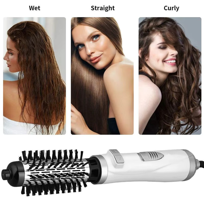 ROFAELEC Heißluftbürste, 2-in-1 Haartrocknerbürste, Weiß, Unisex - Bild 2