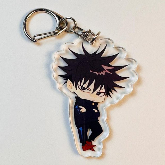 Schlüsselanhänger Jujutsu Kaisen Gojo Satoru, Acryl, Unisex, grau - Bild 1