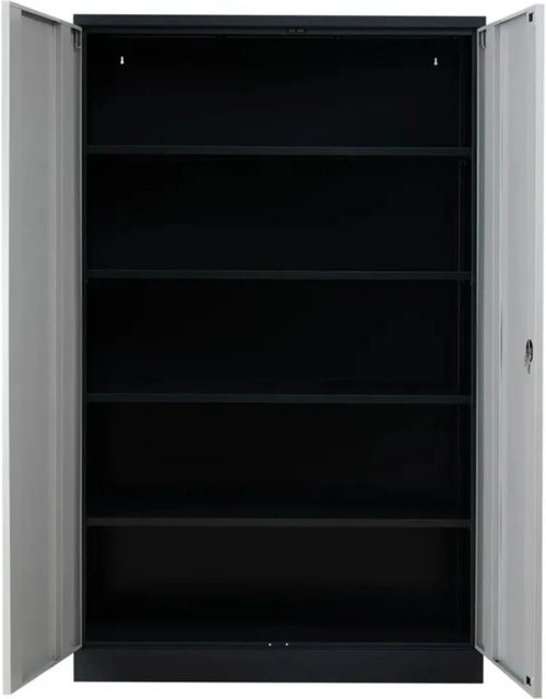 PROREGAL Stahlschrank Bee mit 8 Fachböden in Anthrazit und Grau, H x B x T: 195 x 92 x 60 cm - Bild 1