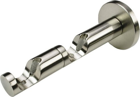 LIEDECO Gardinenstangen-Träger aus Metall in Silber für Ø 20 mm Stangen - Bild 1