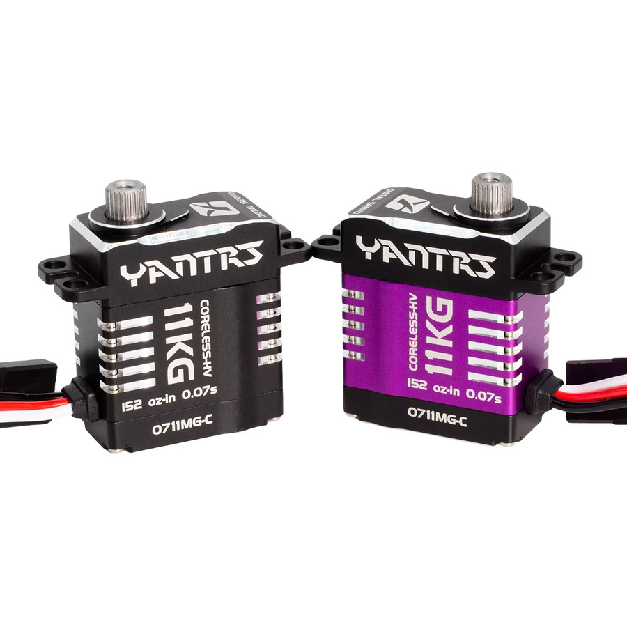 YANTRS Mikroservo, 8,4 V, 11 kg, für RC Monster Car SCX10.3 SCX24 Raupenflugzeug und Helikopter-Heck- und Taumelscheibe der Klasse 450 - Bild 2