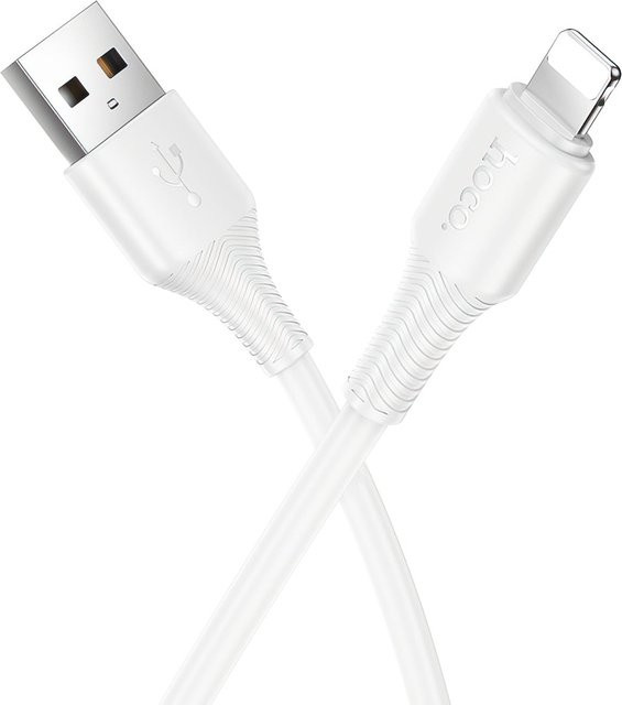 HOCO X120 Daten- und Ladekabel USB-A auf Lightning, 18W, Weiß, 1m - Bild 1