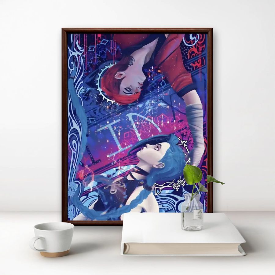 Diamond Painting Set Arcane J-Jinx Cartoon Anime Mosaik-Kunst mit runden Bohrern für deine Heimdekoration von Hot Toys B/H/T: 40 x 30 x 40 cm - Bild 1