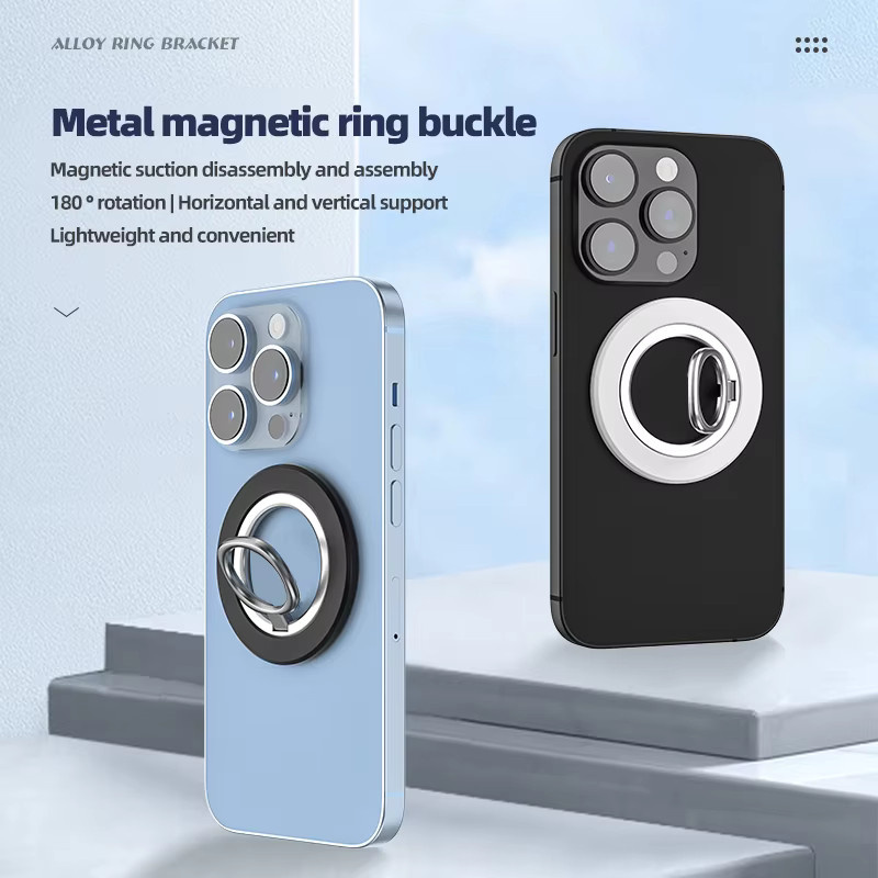 WSSHE Magnetischer Telefonringhalter für MagSafe in Grün, 360 Grad drehbarer Magnetgriff und Ständer für iPhone 15 14 13 12 Pro Max - Bild 2