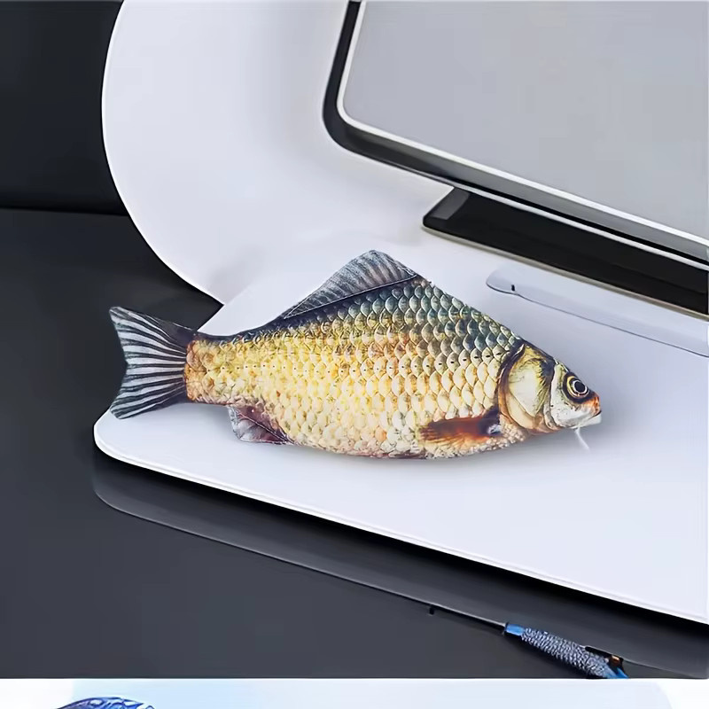 GOT-TOG Fischförmige Stifttasche und Make-up-Tasche mit Reißverschluss in Multicolour - Bild 5