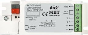 MDT technologies LED Controller 2-Kanal Dimmer AKD-0224V.02 in Weiß - Bild 1