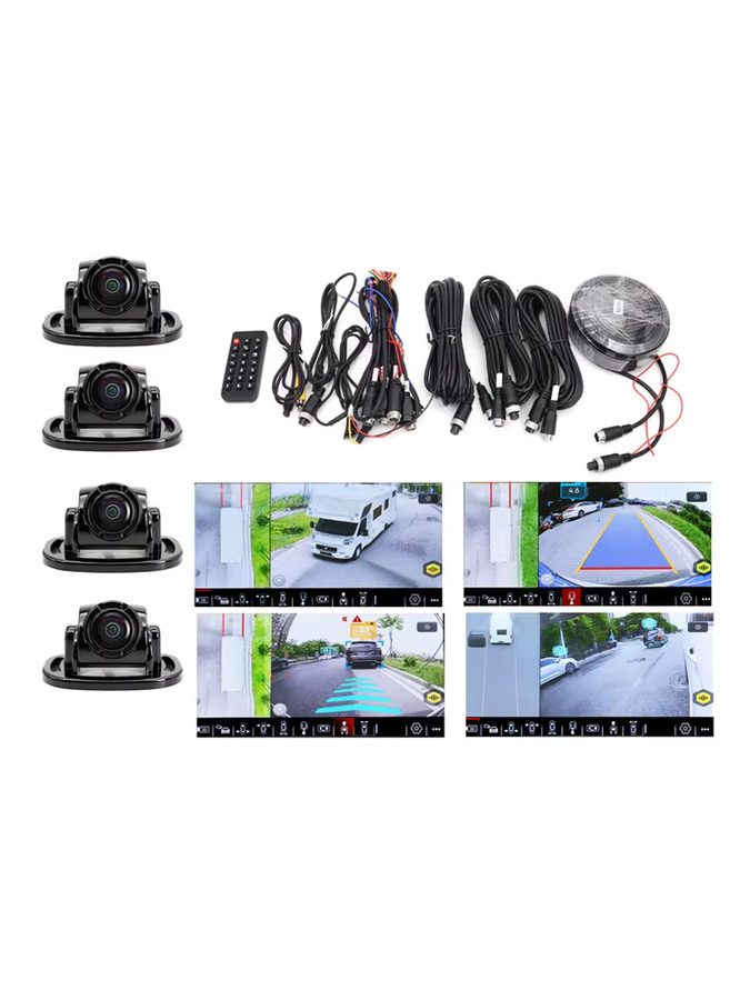 SMARTOUR 3,5D HD Autokamerasystem mit 360-Grad-Vogelansicht und DVR-Recorder für Bus und LKW, Full HD, Schwarz - Bild 7