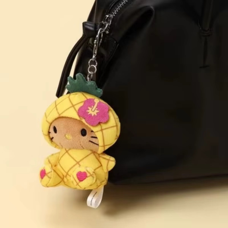 Sanrio Fruit Series Hello Kitty Plüsch-Schlüsselanhänger, Tiere - Bild 3