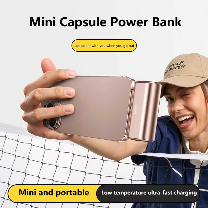 Xiaomi Mini Kapsel Wireless Power Bank mit 30000 mAh in Grau für iPhone und Samsung - Bild 2