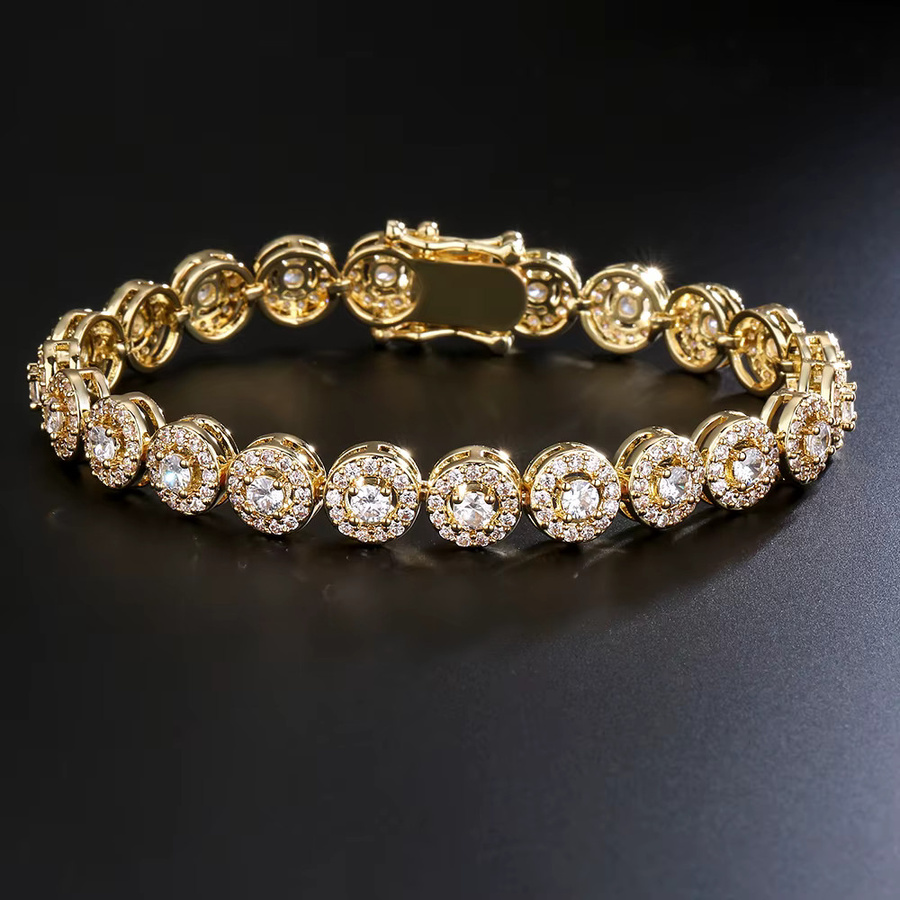 TrendMen Armband, Gold, Zirkonia, Kristall, Unisex - Bild 1