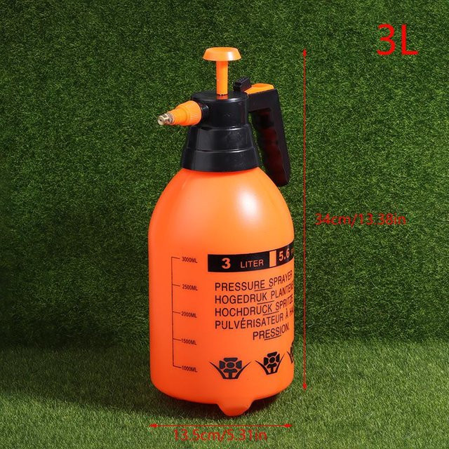Drucksprüher Handpumpe für Garten und Rasen, 3 Liter, Orange - Bild 1