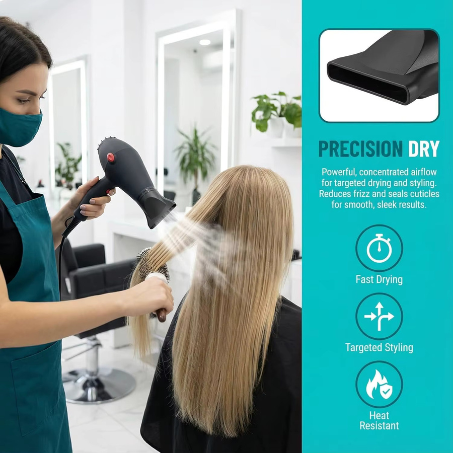 Universeller Föhnkamm-Aufsatz, Styling-Düse für Salon-Haartrockner - Bild 5