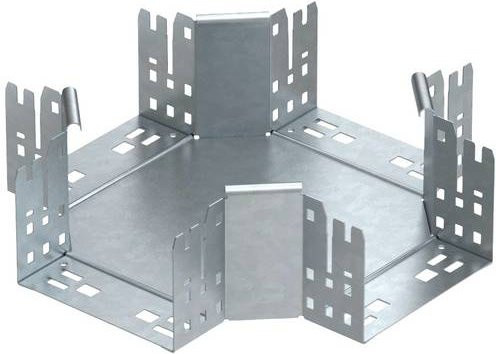 OBO Bettermann Kreuzstück aus Metall in Silber, B x H: 110 x 110 mm - Bild 1