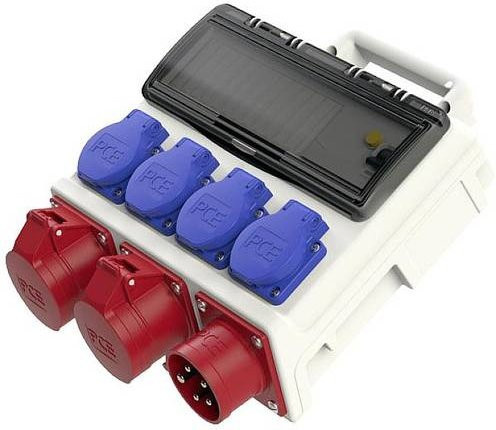 PCE CEE Stromverteiler 9004006 400V 16A mit RCD in Multicolor - Bild 1