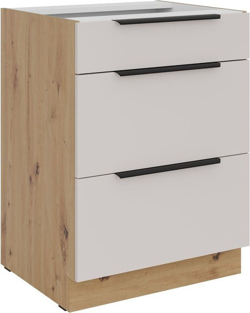 Küchenunterschrank SOLANO in Kaschmir Beige mit Soft-Close, Breite: 60 cm - Bild 1