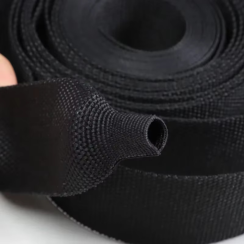 Schrumpfgeflochtene Kabelhülse aus PET in Schwarz, flammhemmende Drahtwickelhülle zur Kabelisolierung und zum Schutz für Auto-Leitungsorganisator, Durchmesser: 6 mm, 8 mm, 10 mm oder 12 mm - Bild 4