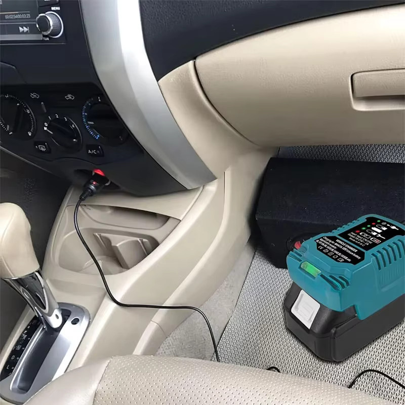 Makita Lithium-Batterie-Ladegerät für 18V und 21V in Schwarz - Bild 4