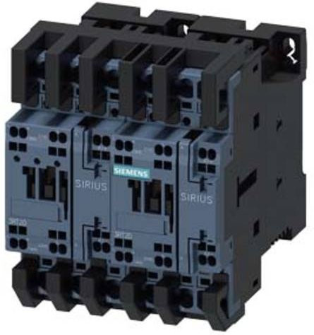 Siemens Wendeschützkombination 3RA2327-8XE30-2BB4, 3 Schließer, 27A, 690 V/AC, grau - Bild 1