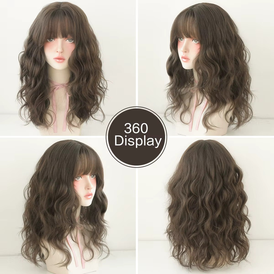 7JHH WIGS Wasserwellen-Perücke, Cool Brown, Damen - Bild 3