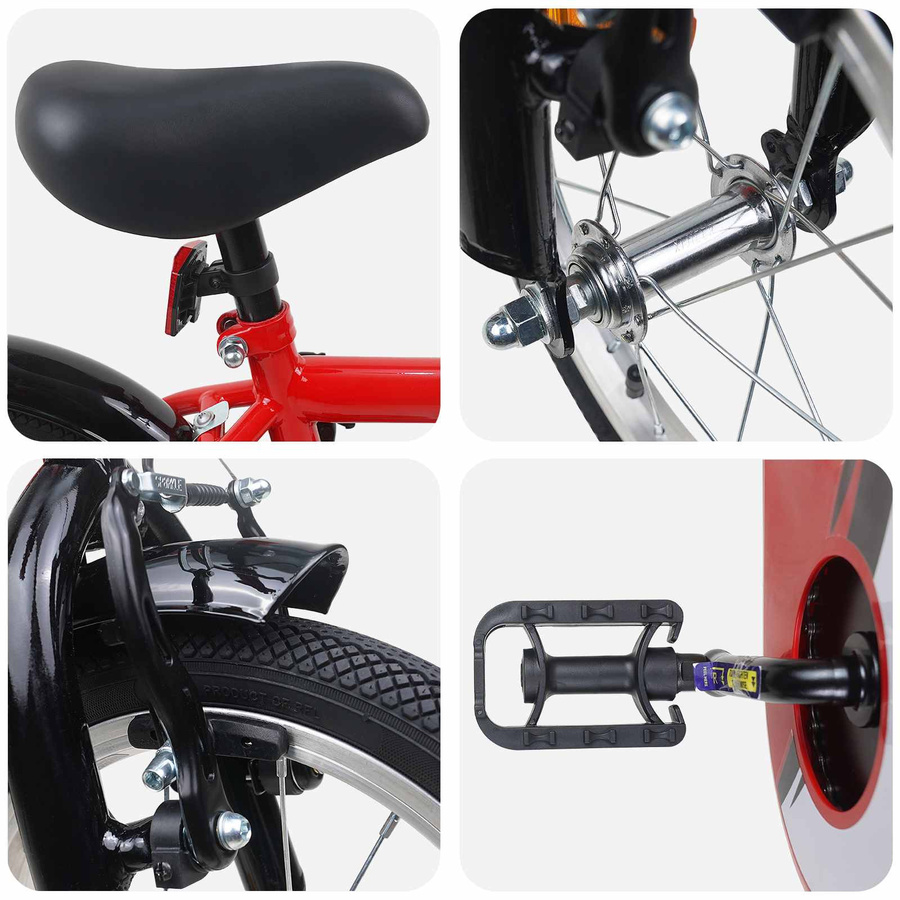 VD Home Furnishing Kinderfahrrad 12 Zoll Rot - Bild 1