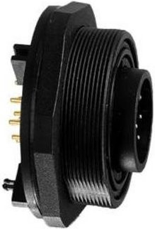 Bulgin Rundsteckverbinder Bulk in Schwarz und Gold PX0707/S/06 - Bild 1