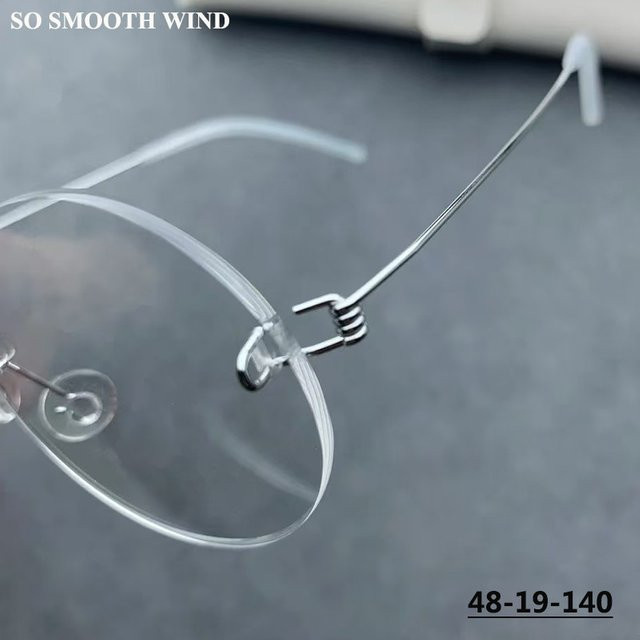 Dänemark Titan Brille, randlos, rund, Unisex, SO SMOOTH WIND - Bild 1