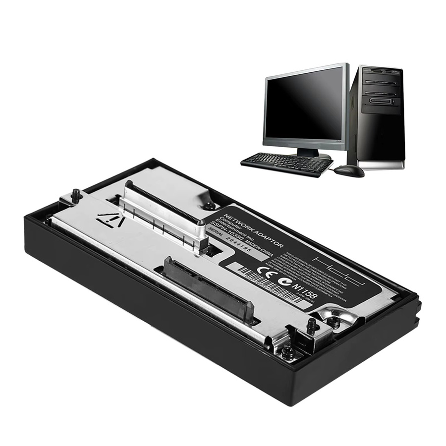 GameStar SATA-Schnittstellenadapter in Schwarz für 2,5 oder 3,5 Zoll HDD-Festplatten kompatibel mit Playstation 2 PS2 Spielkonsole - Bild 2