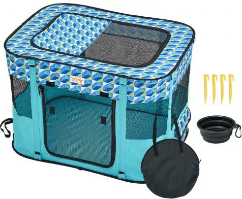 VEVOR Faltbarer Welpenlaufstall aus 600D Oxford-Gewebe für kleine und mittelgroße Haustiere, B/T/H: 81,2 x 60,9 x 55,8 cm - Bild 1