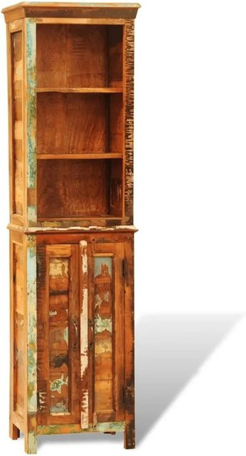 vidaXL Bücherregal aus Massivholz in Vintage-Optik, Altholz, braun, H x B x T: 180 x 30 x 30 cm - Bild 1
