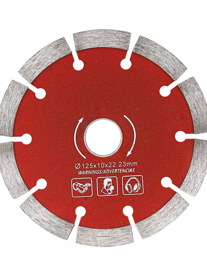 SI FANG Diamant Sägeblatt 125mm zum Trockenschneiden von Stein, Wand, Keramik, Fliesen, Jade und Jadeit für Winkelschleifer - Bild 7