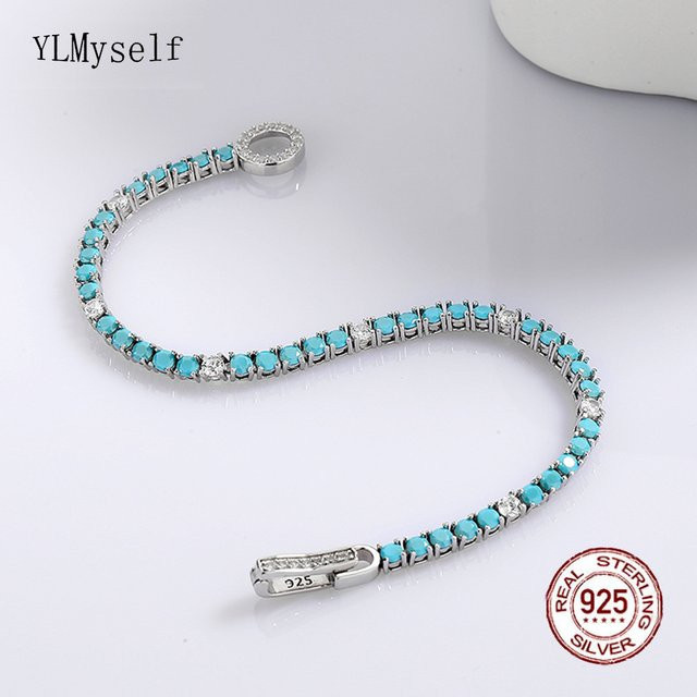 YLMyself Tennis-Armband, 925 Silber, Zirkonia, Damen - Bild 1