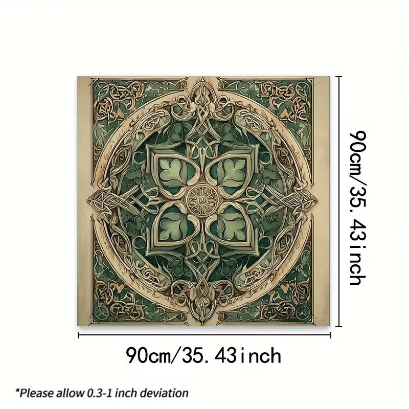 VIKAMA Celtic Art Design Tarot-Tapete als Altartuch in Multicolour, B/B/H: 90 x 90 x 0 cm - Bild 3