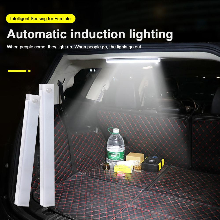 Meiteai-Home Kabelloses LED-Sensorlicht mit Bewegungsmelder, USB-aufladbares Nachtlicht in Weiß für Küche, Kleiderschrank und Schrank, B/H: 20 x 20 cm - Bild 9