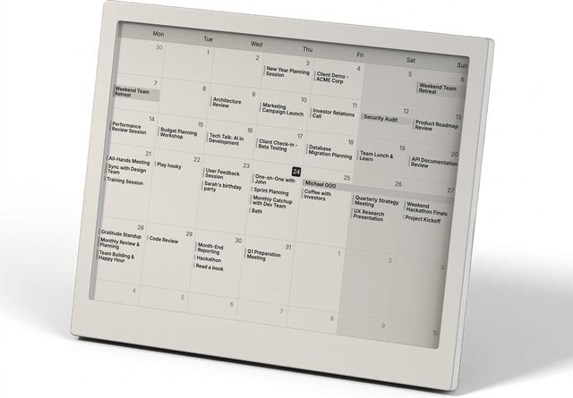 TRMNL X Smartes E-Ink Display 10.3 Zoll mit Battery Upgrade in Weiß - Bild 1