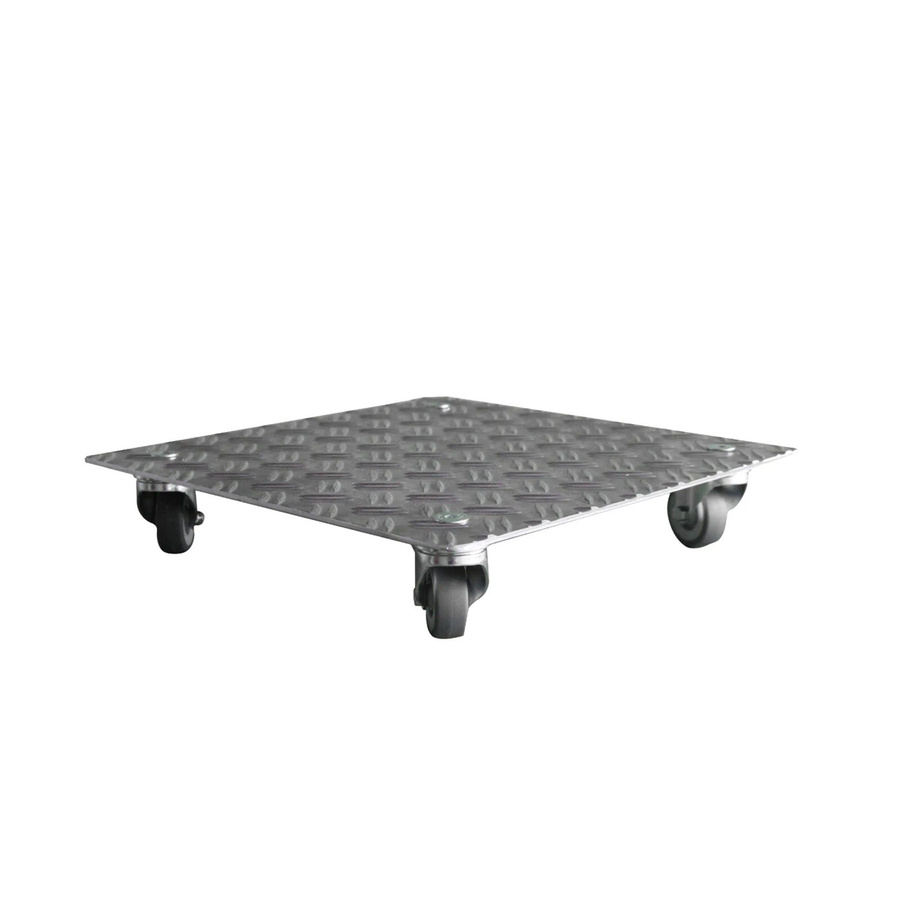 Schlögel Pflanzenroller AluGrip-V200-L Blumenroller aus silberfarbenem Alu-Riffelblech mit B/T: 25 x 25 cm und bis zu 200 kg Tragkraft - Bild 2