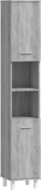vidaXL Badezimmerschrank Sonoma Grau aus Holzwerkstoff B/T/H: 30 x 30 x 179 cm - Bild 1