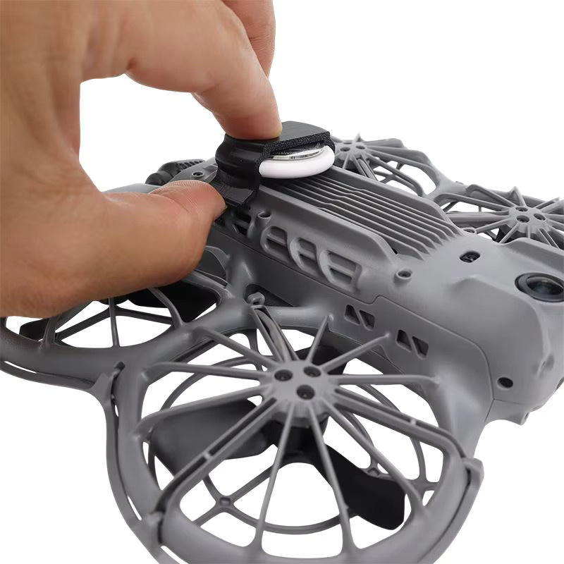 DJI NEO 2 Anti-Verlust Rahmen mit AirTag Tracker Befestigungshalterung in Schwarz oder Grau - Bild 3
