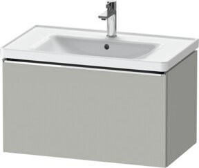 Duravit Waschtischunterschrank D-Neo, wandhängend, Grau, B/T/H: 78,4 x 45,2 x 44,0 cm - Bild 1