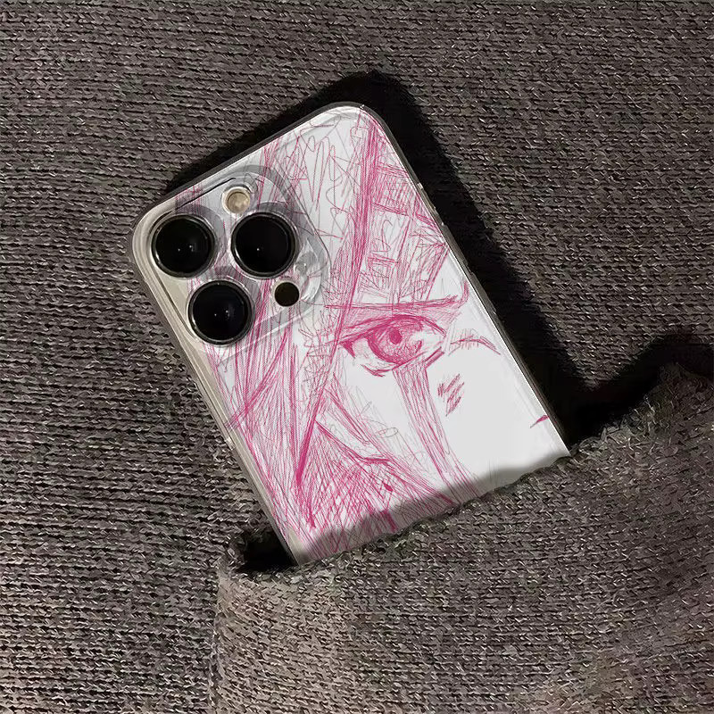 Handyhülle mit Anime-Skizzen-Charakter Design für Apple iPhone 11 bis iPhone 17 Pro Max in Multicolour - Bild 3
