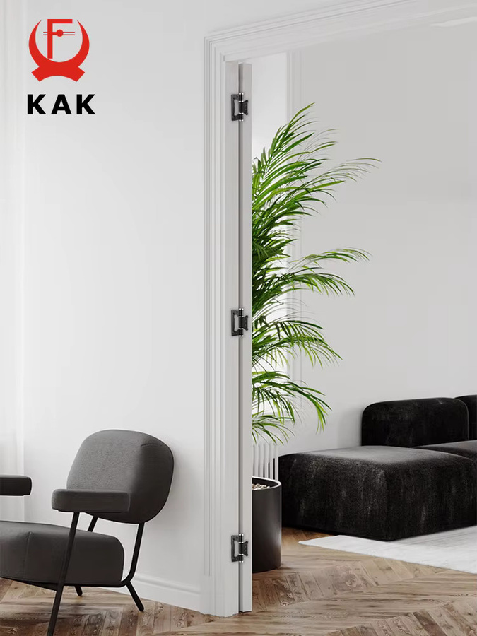 KAK 2 Stück automatischer Türschließer aus Aluminiumlegierung in Schwarz mit Soft-Close-Funktion und versteckter Scharnierposition - Bild 3