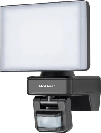 LUXULA LED Außenstrahler Fluter mit Bewegungsmelder, 20W, 2100lm, 4000K Neutralweiß, Schwarz, IP54 Wandleuchte