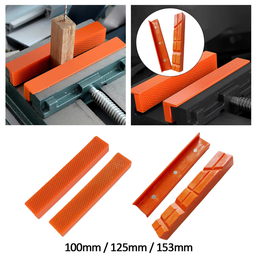 Homyl 2 Stück magnetische Schraubstock Backen in Orange für Holz, Kunststoff und Metall - Bild 4