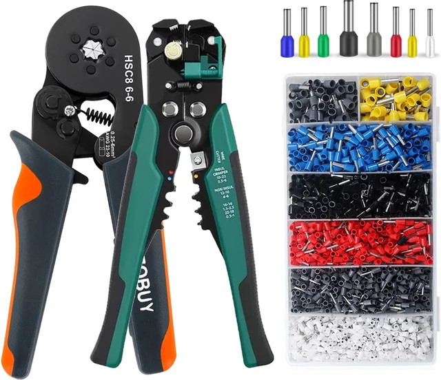 Multifunktionale Abisolierzange von WOZOBUY zum Kabelschneiden und Crimpen, hochpräzises automatisches Handwerkzeug und Crimpzange - Bild 1