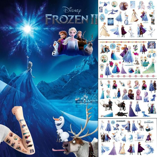Disney Gefrorene II, Temporäre Tattoo Aufkleber, 4-teiliges Set - Bild 1