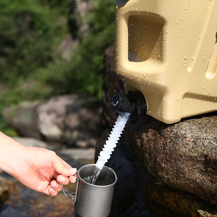 APWIKOGER Camping-Wassereimer mit Wasserhahn, tragbarer Outdoor-Wasserbehälter, 12 l - Bild 5